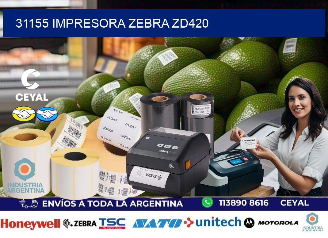 31155 Impresora Zebra ZD420