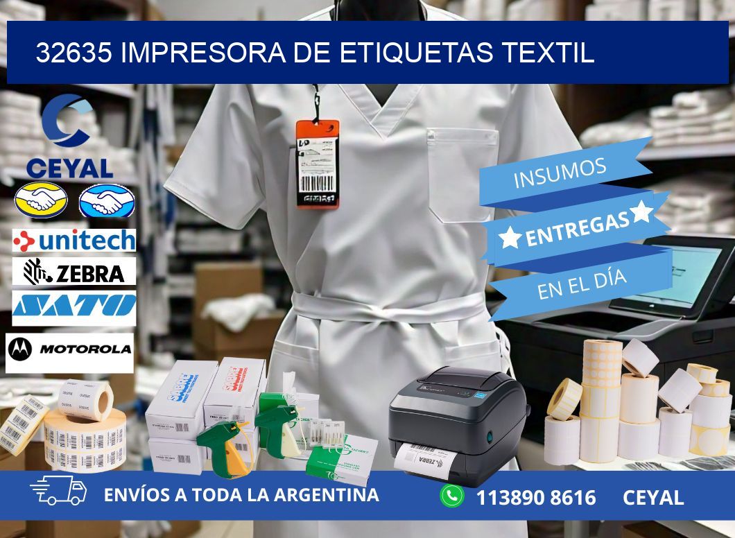 32635 Impresora de etiquetas textil