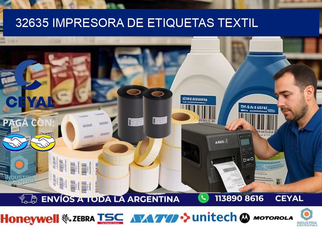 32635 Impresora de etiquetas textil