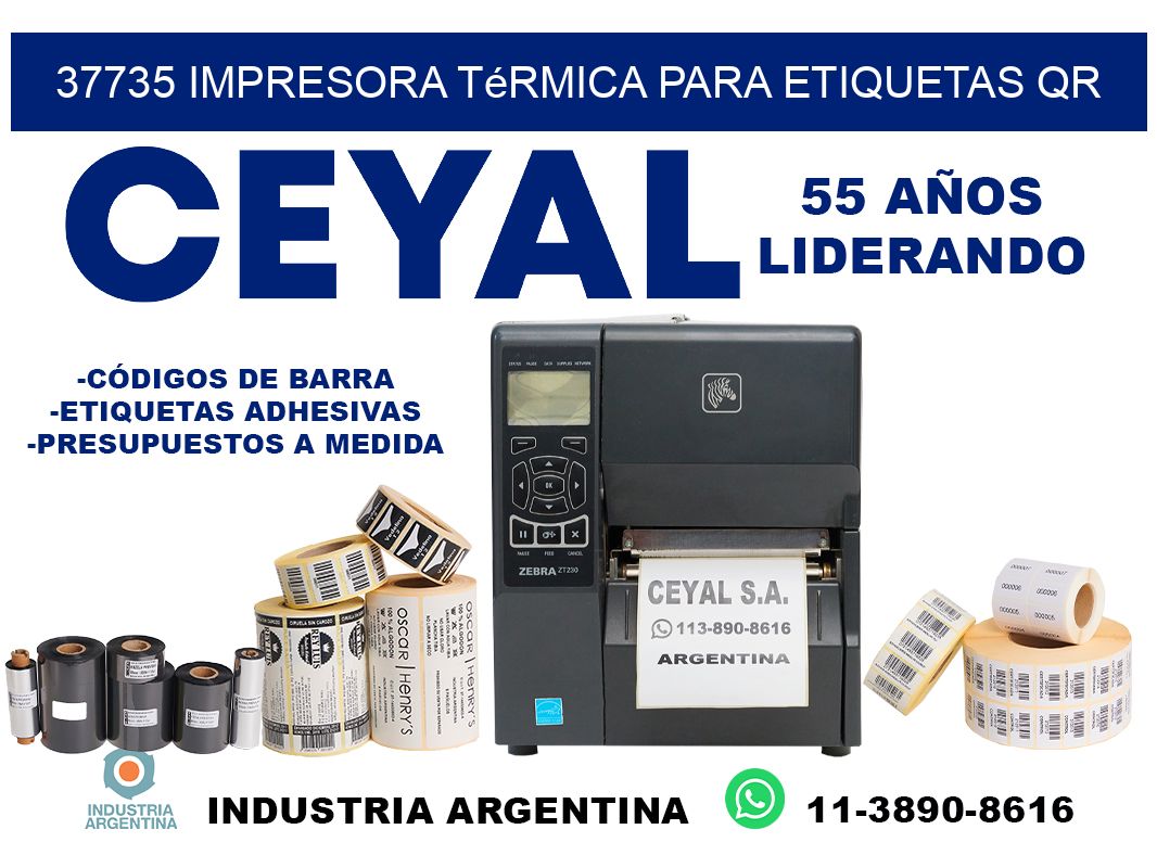 37735 impresora térmica para etiquetas QR