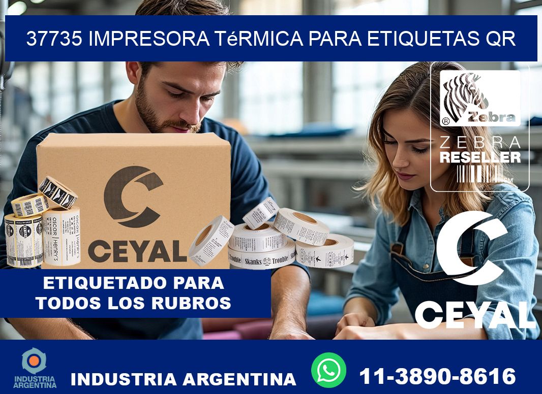 37735 impresora térmica para etiquetas QR