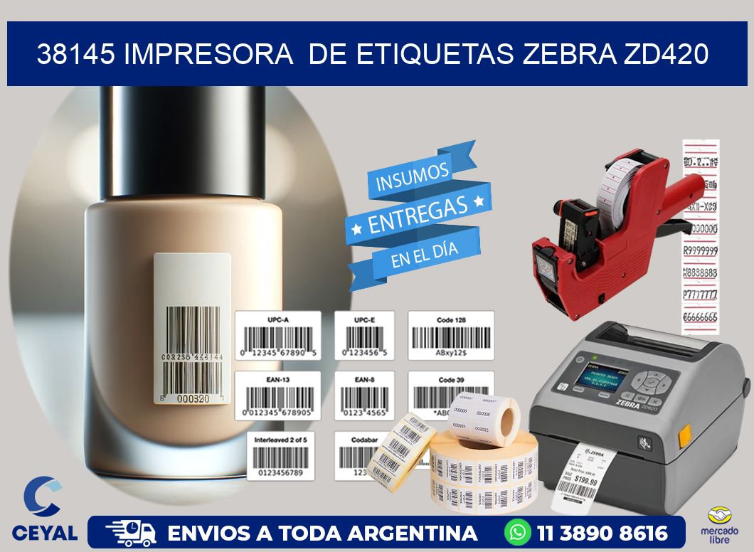 38145 impresora  de etiquetas Zebra ZD420