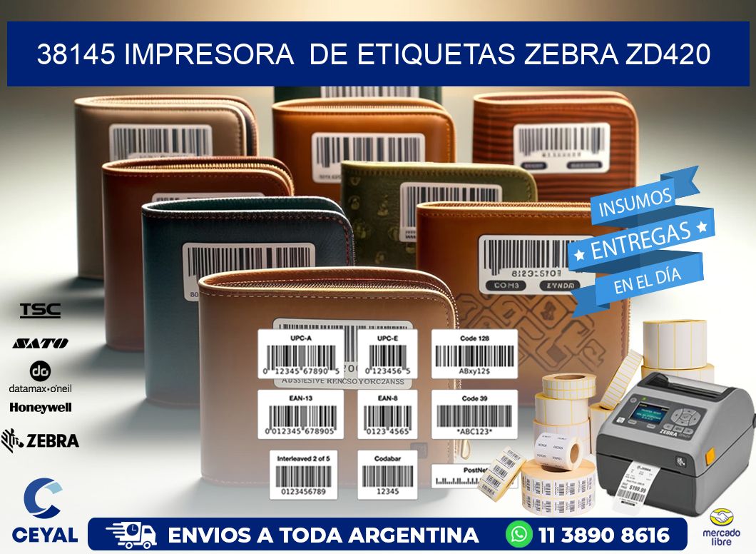 38145 impresora  de etiquetas Zebra ZD420