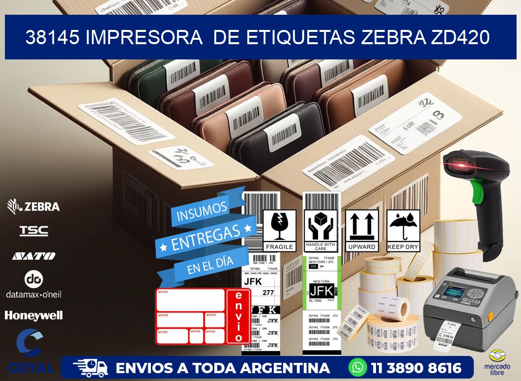 38145 impresora  de etiquetas Zebra ZD420