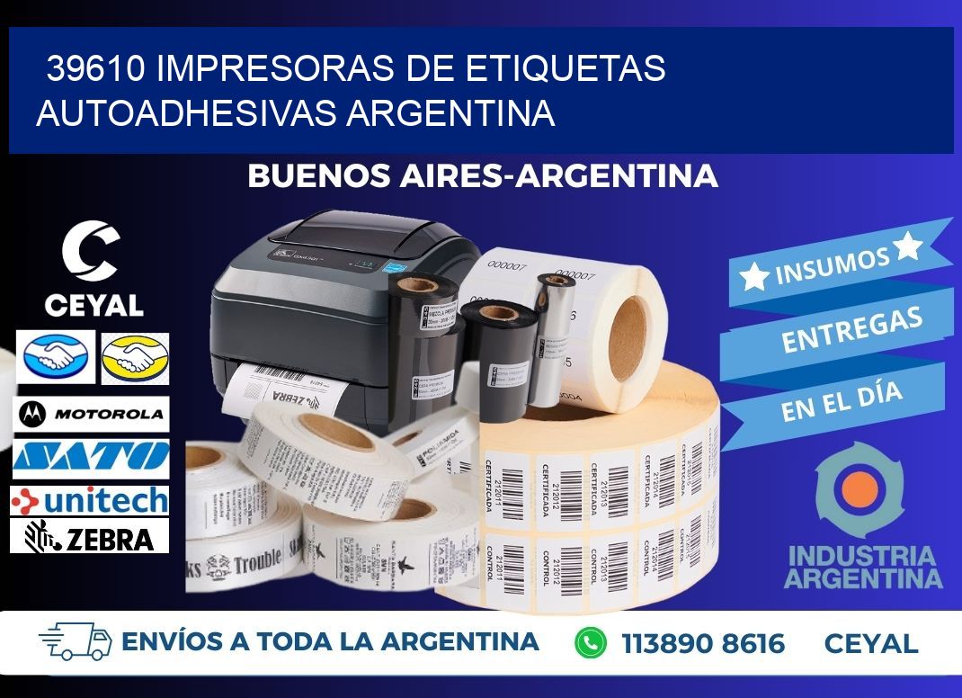 39610 Impresoras de etiquetas autoadhesivas argentina