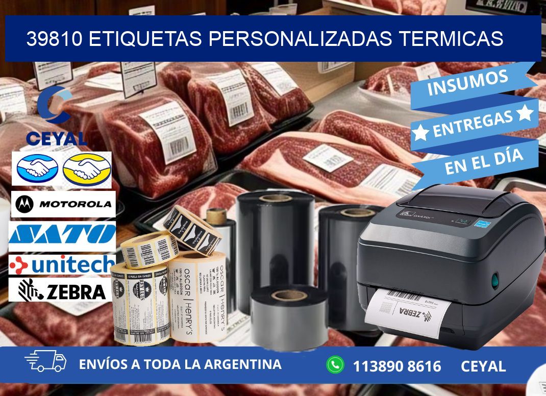 39810 Etiquetas personalizadas termicas