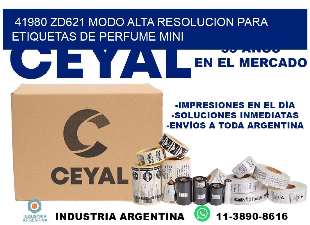 41980 zd621 modo alta resolucion para etiquetas de perfume mini