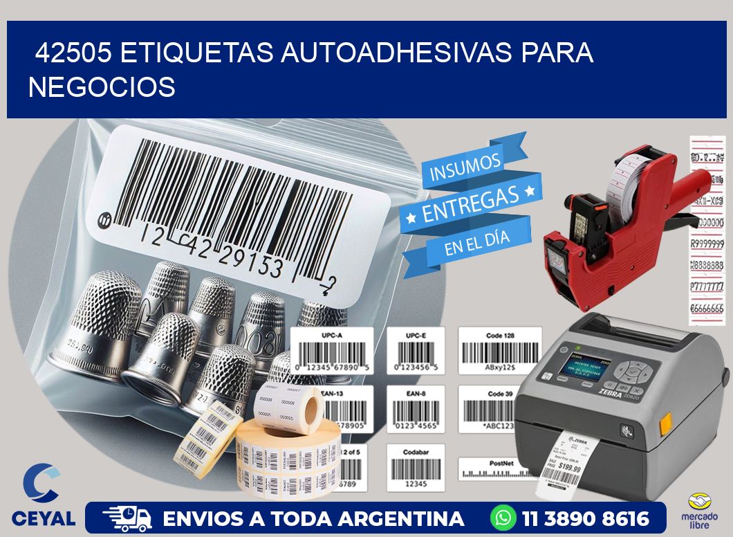42505 etiquetas autoadhesivas para negocios