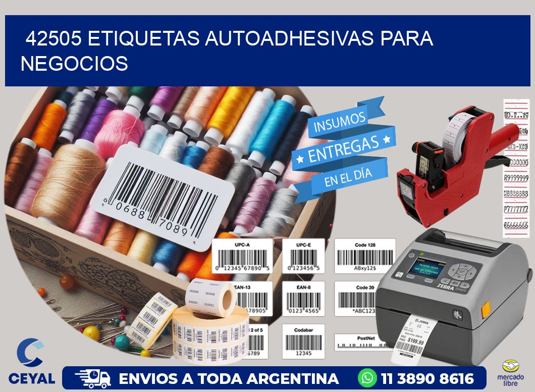 42505 etiquetas autoadhesivas para negocios
