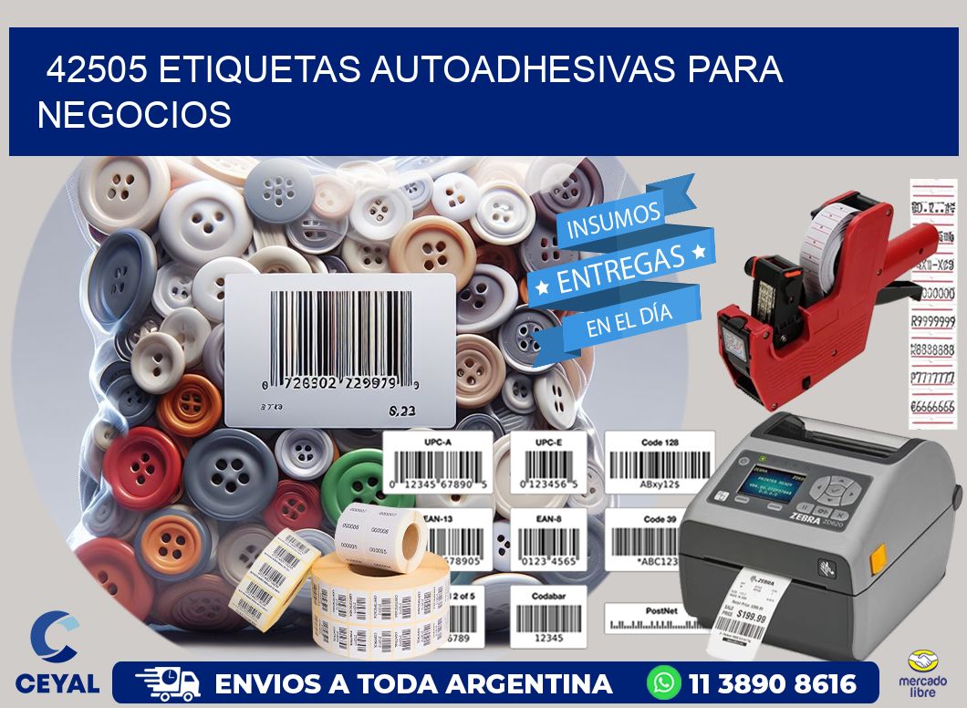 42505 etiquetas autoadhesivas para negocios
