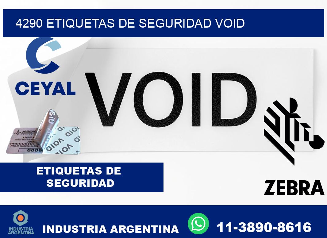 4290 etiquetas de seguridad void
