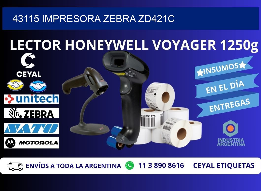 43115 Impresora Zebra zd421c