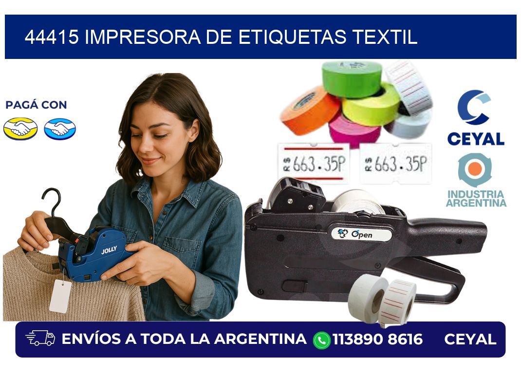 44415 Impresora de etiquetas textil
