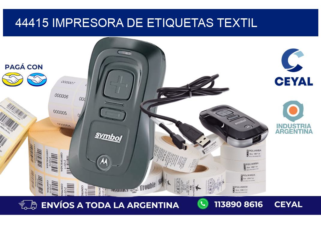 44415 Impresora de etiquetas textil