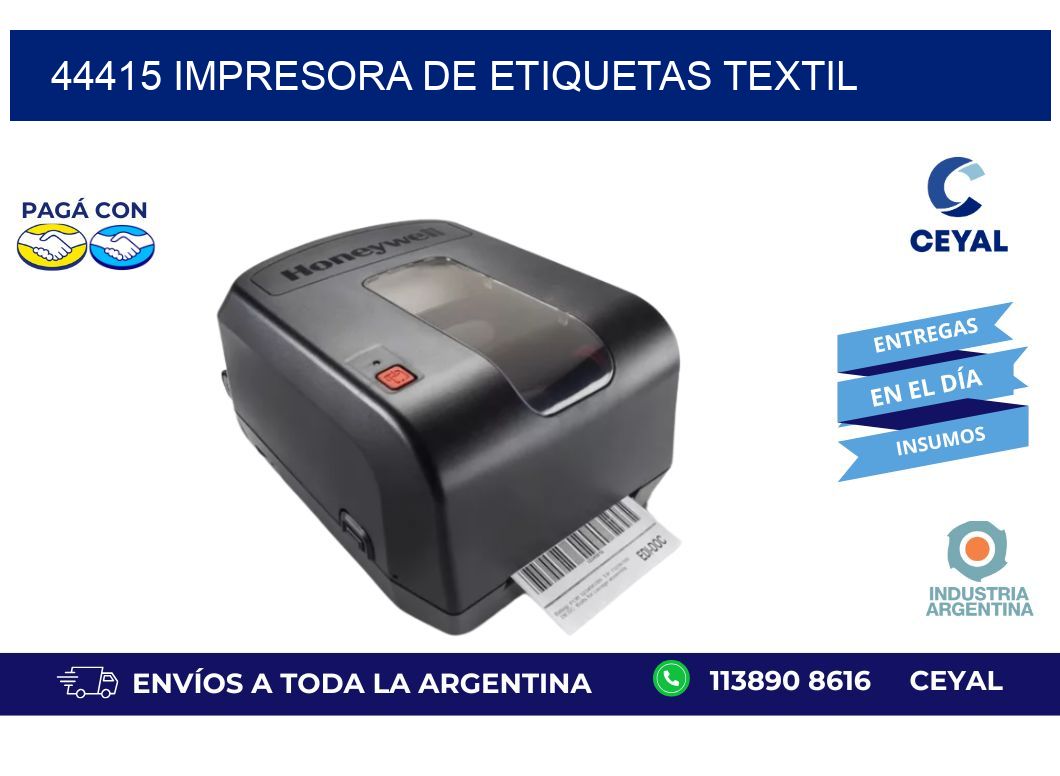 44415 Impresora de etiquetas textil