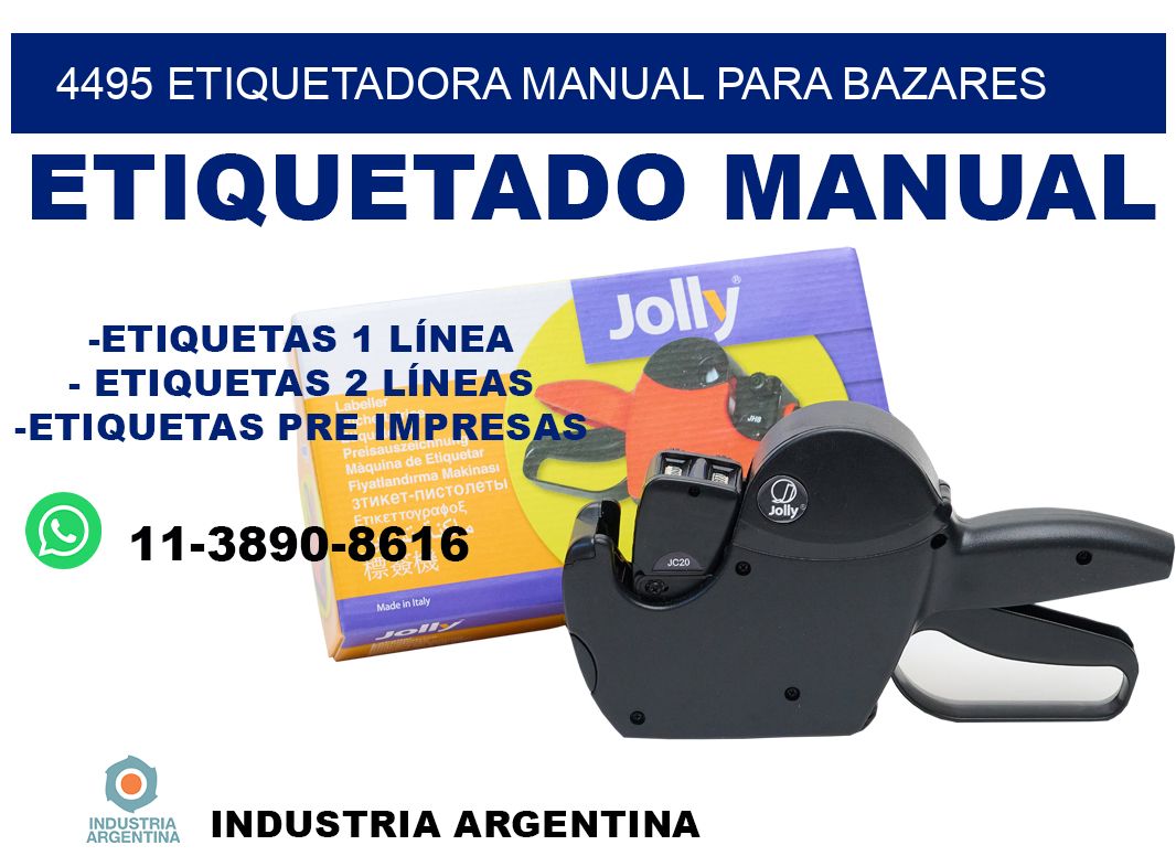 4495 etiquetadora manual para bazares
