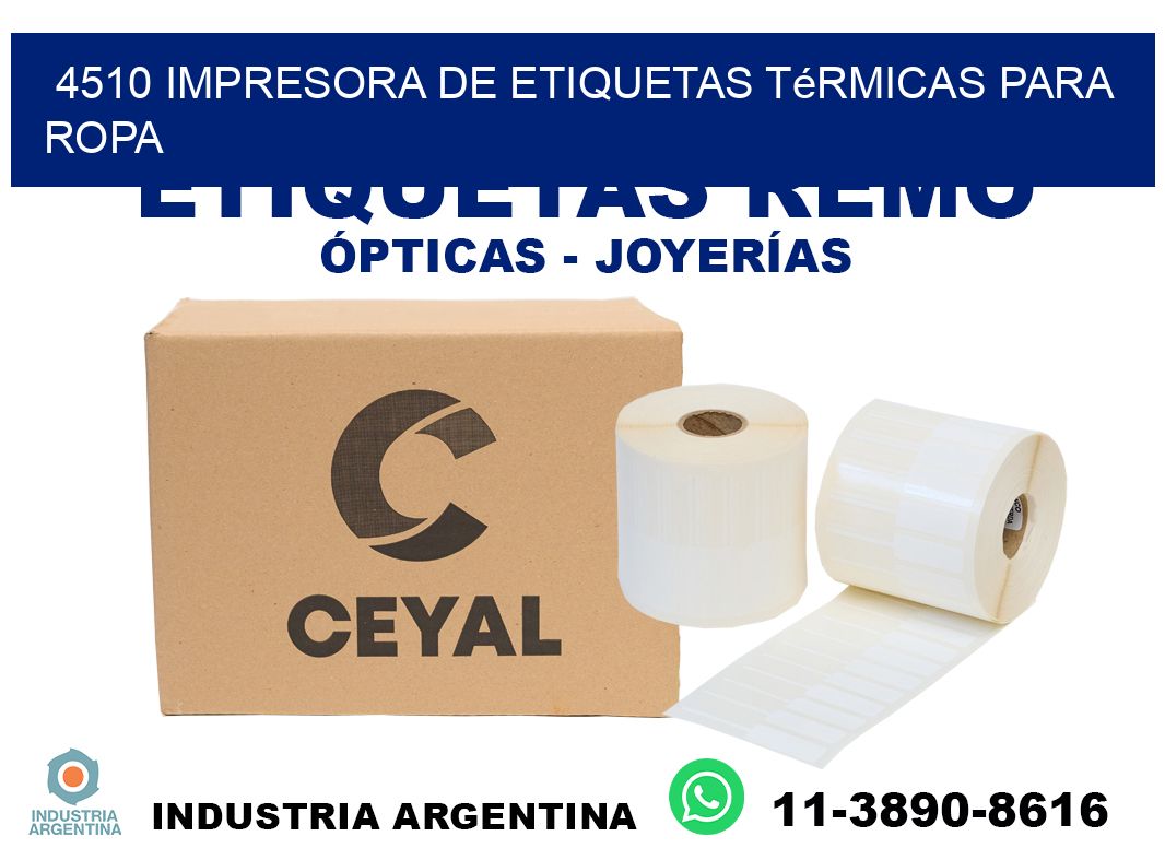 4510 impresora de etiquetas térmicas para ropa