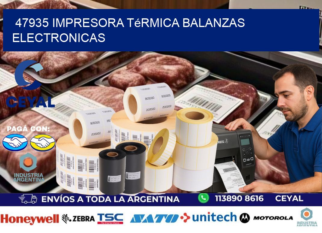 47935 impresora térmica balanzas electronicas