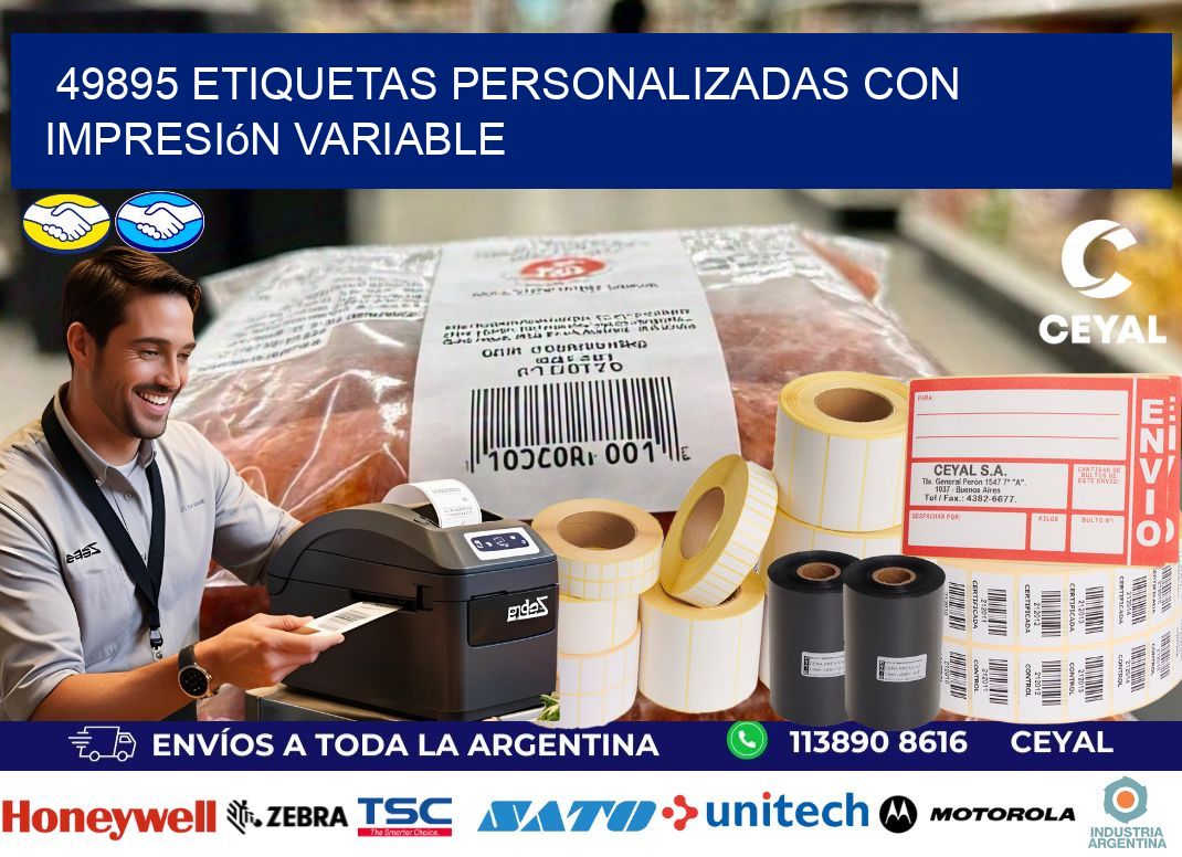 49895 etiquetas personalizadas con impresión variable