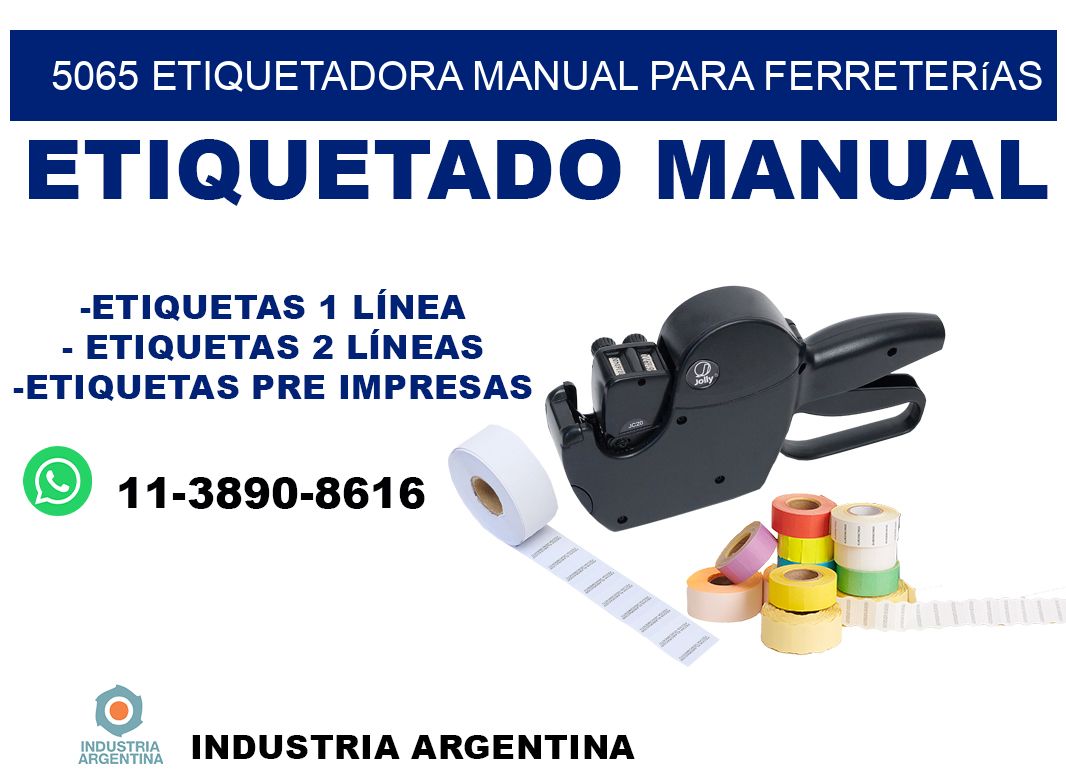 5065 etiquetadora manual para ferreterías