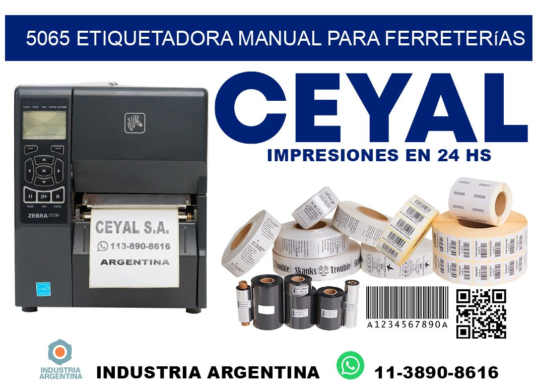 5065 etiquetadora manual para ferreterías