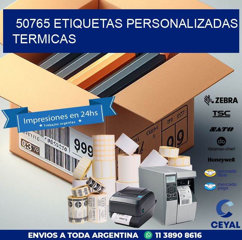 50765 Etiquetas personalizadas termicas