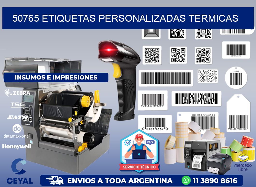 50765 Etiquetas personalizadas termicas