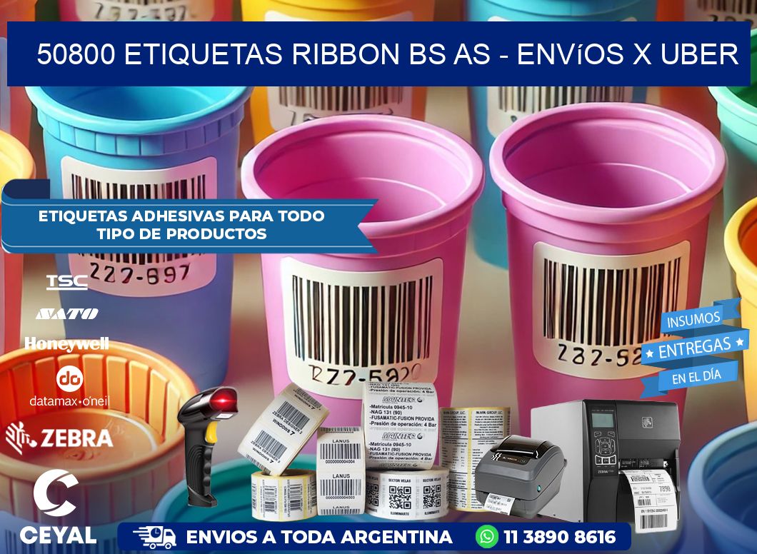 50800 etiquetas ribbon bs as – envíos x uber