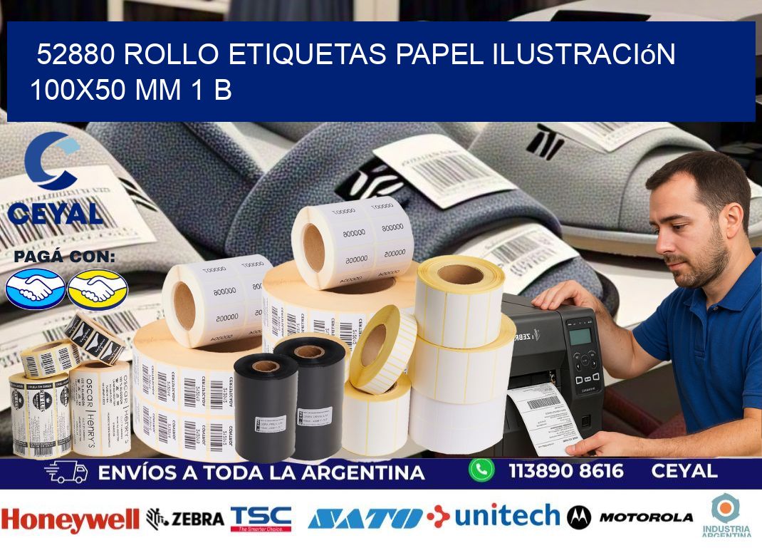 52880 Rollo Etiquetas Papel Ilustración 100×50 Mm 1 B