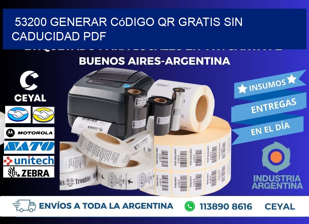 53200 Generar código QR gratis sin caducidad PDF