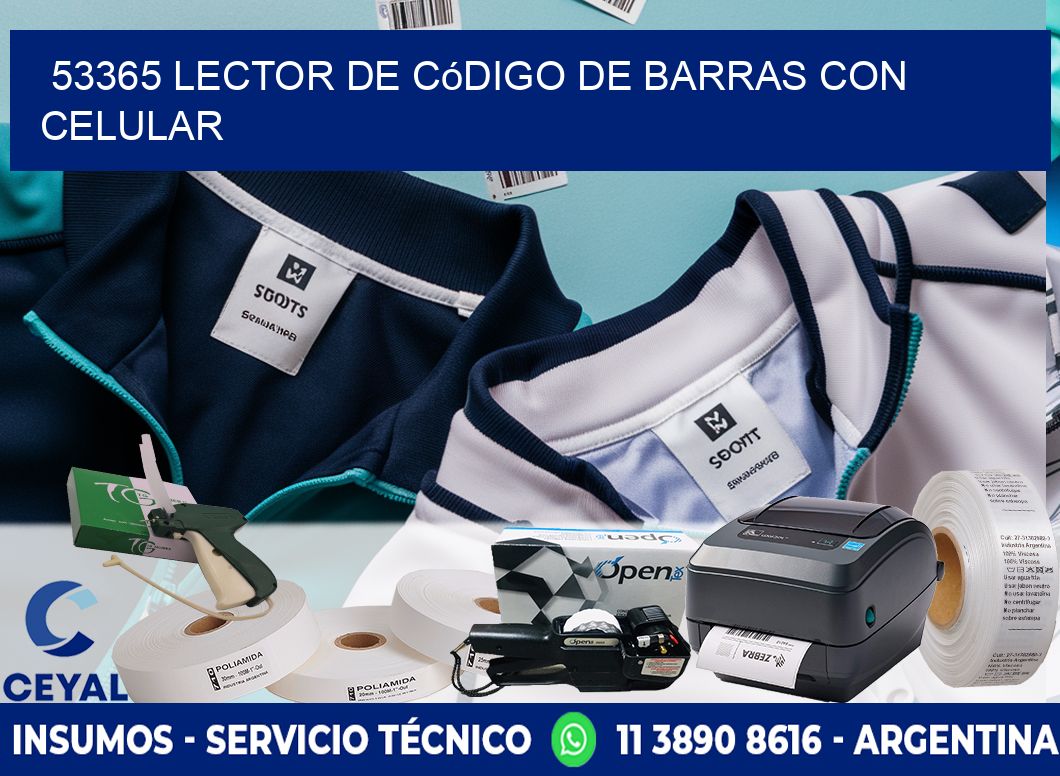 53365 Lector de código de barras con celular