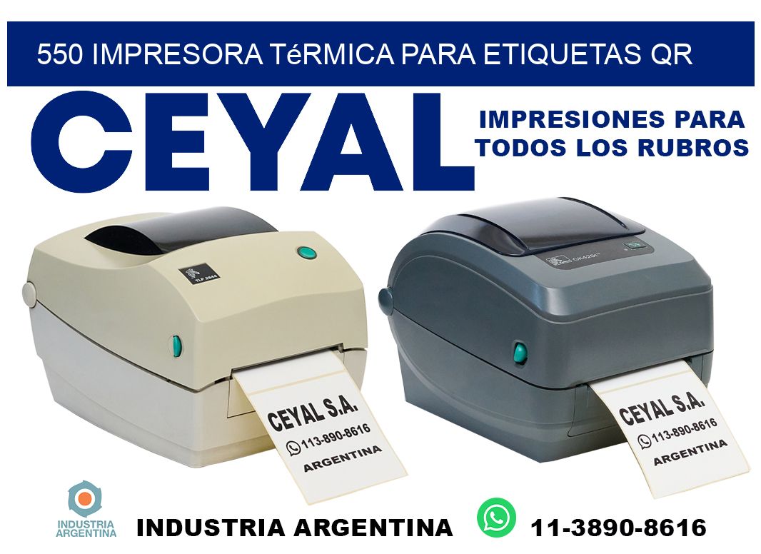 550 impresora térmica para etiquetas QR