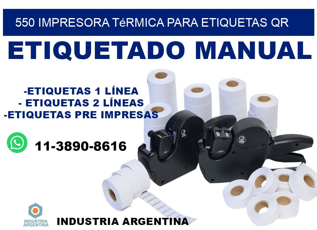550 impresora térmica para etiquetas QR