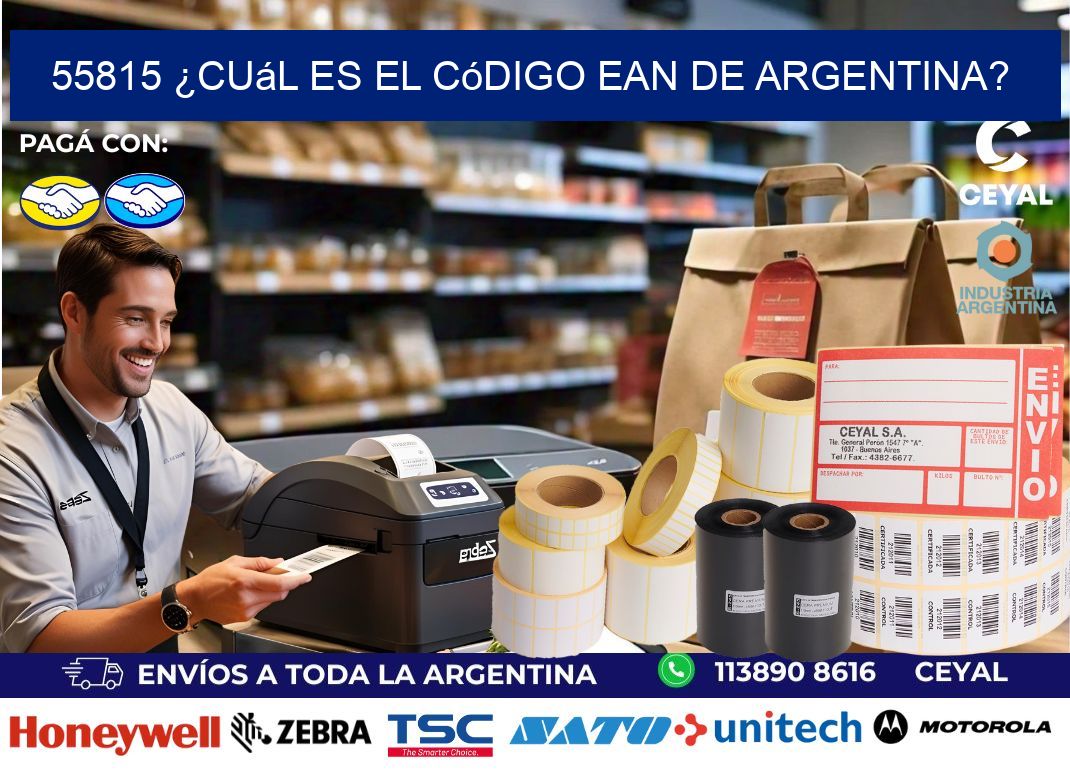 55815 ¿Cuál es el código EAN de Argentina?