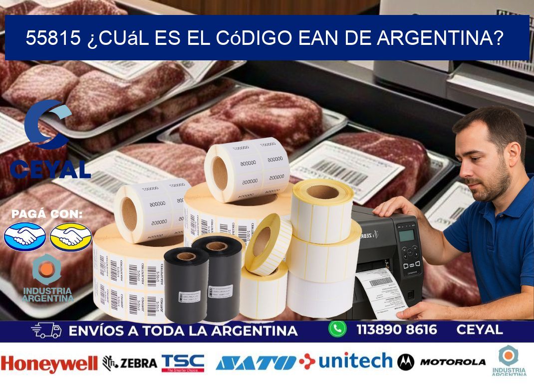 55815 ¿Cuál es el código EAN de Argentina?