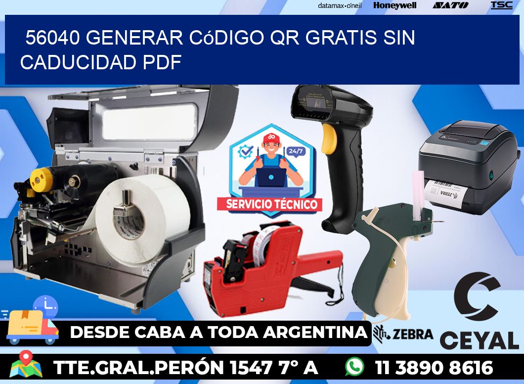 56040 Generar código QR gratis sin caducidad PDF