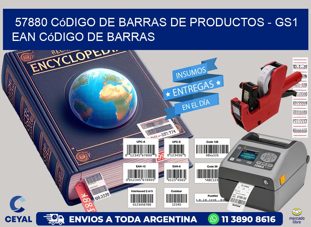 57880 Código de Barras de productos - GS1 ean Código de Barras