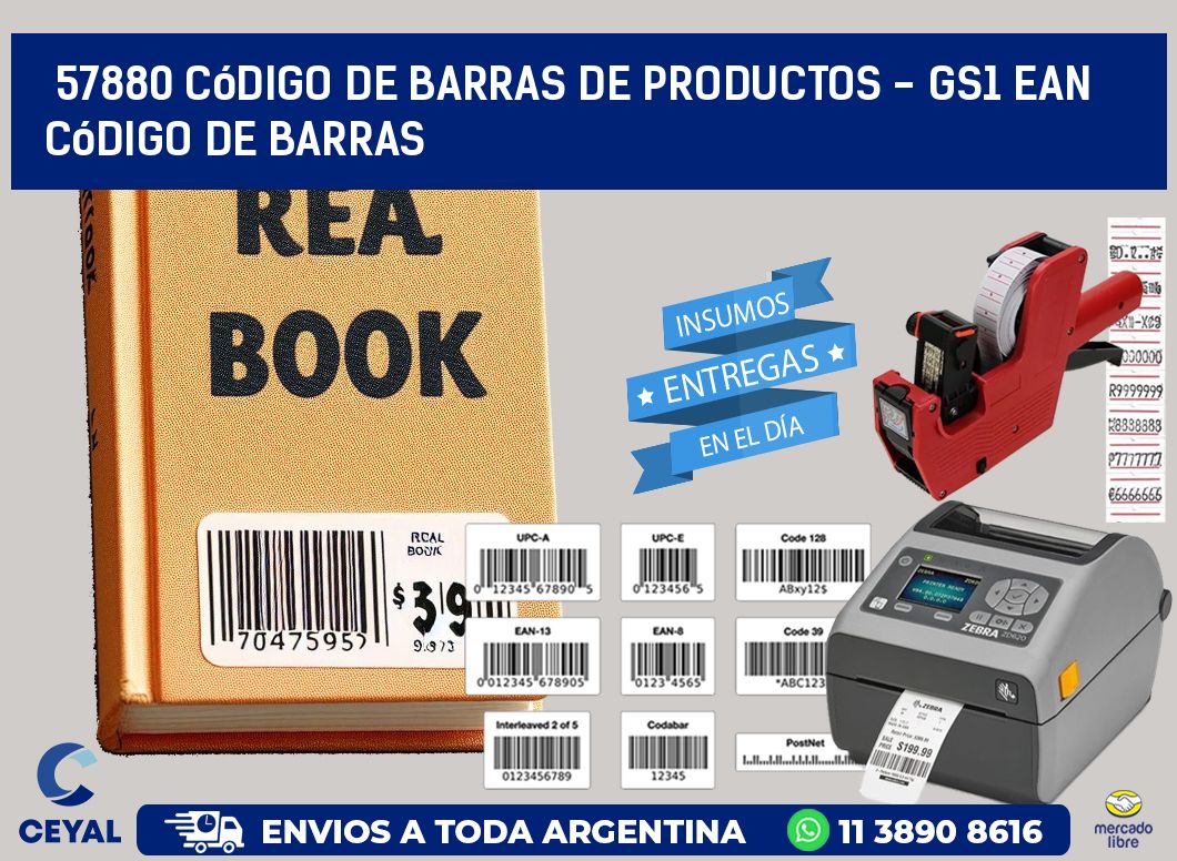 57880 Código de Barras de productos - GS1 ean Código de Barras