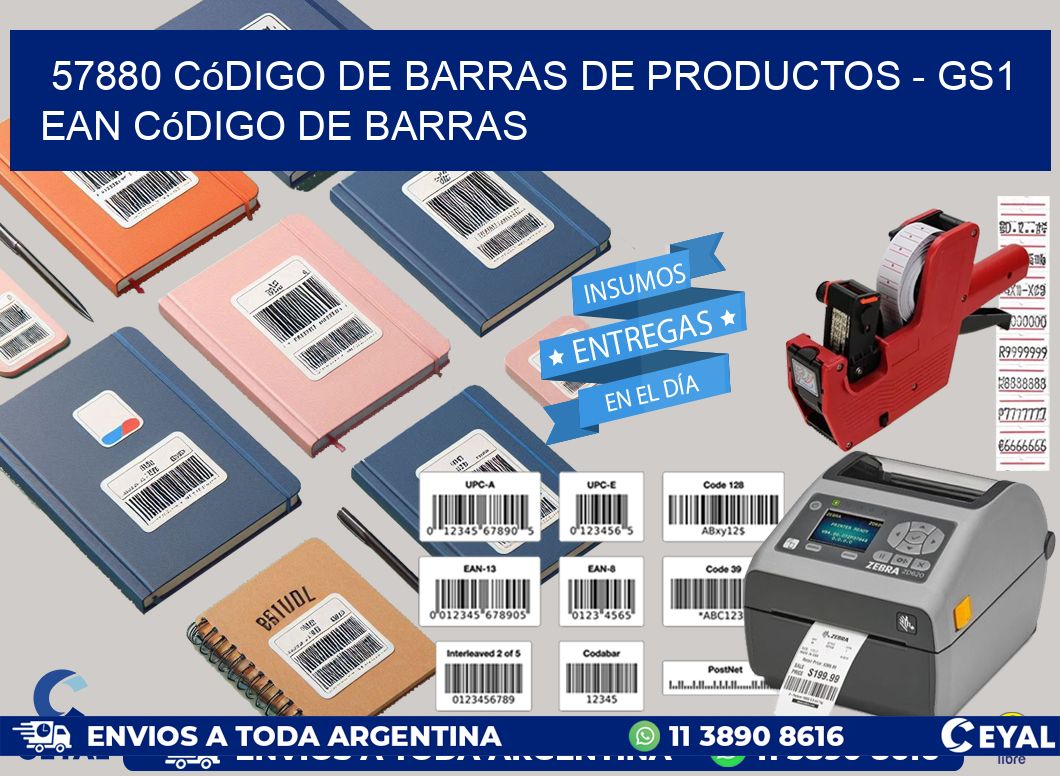 57880 Código de Barras de productos - GS1 ean Código de Barras