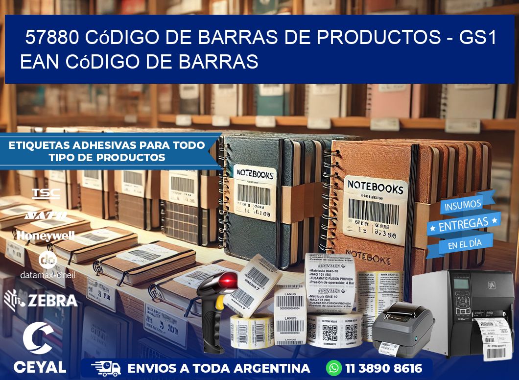 57880 Código de Barras de productos – GS1 ean Código de Barras