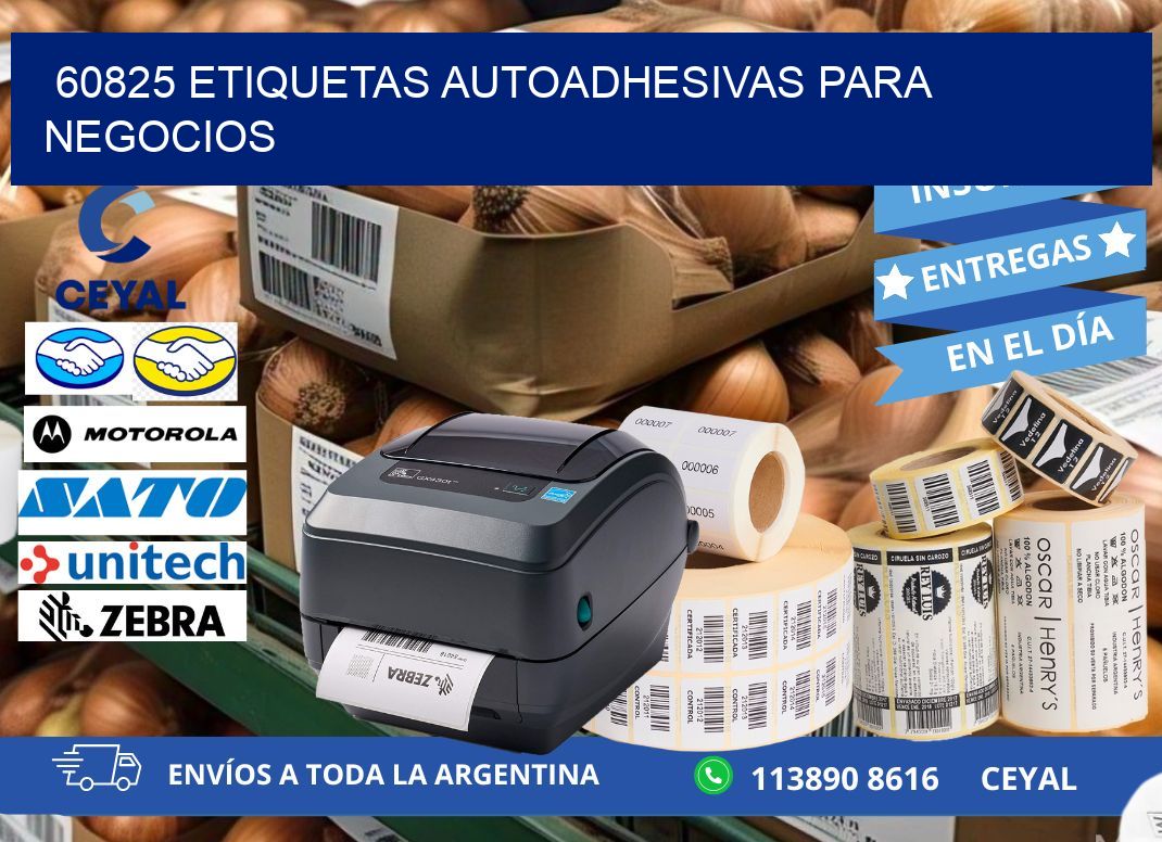 60825 etiquetas autoadhesivas para negocios