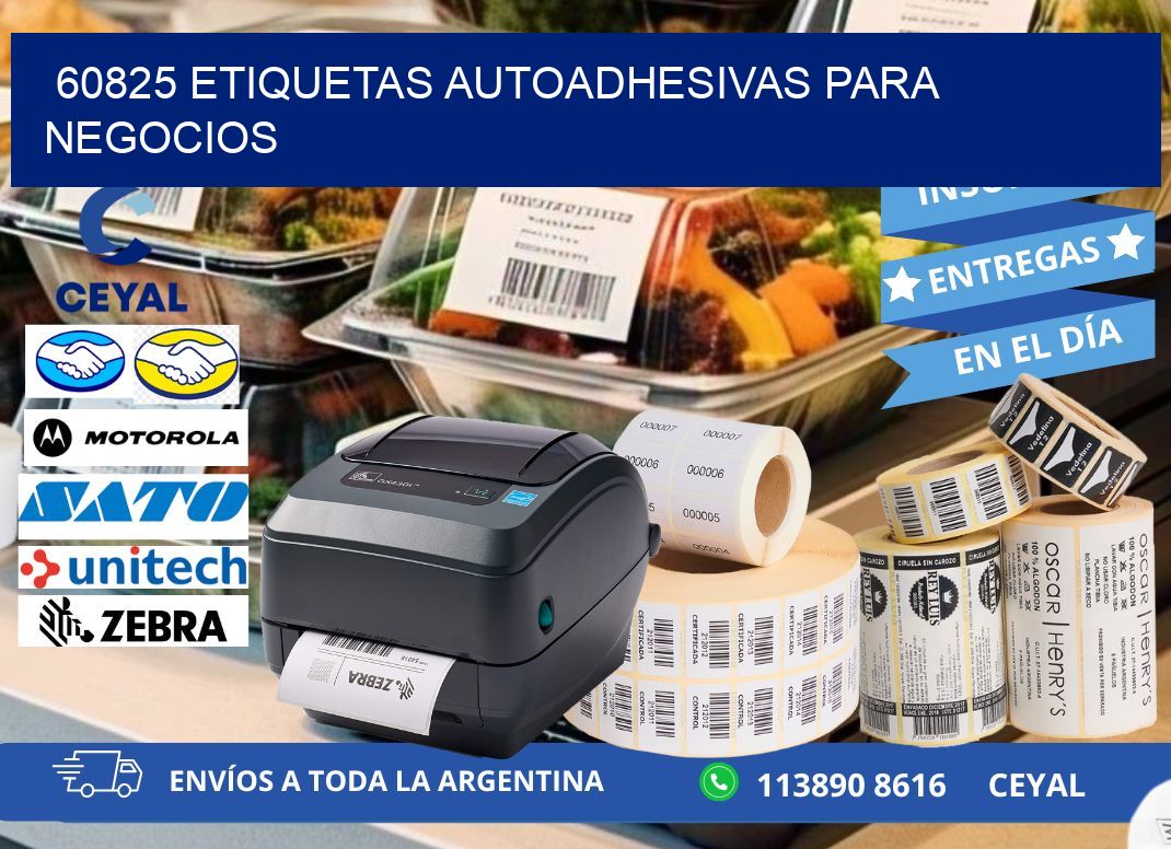 60825 etiquetas autoadhesivas para negocios