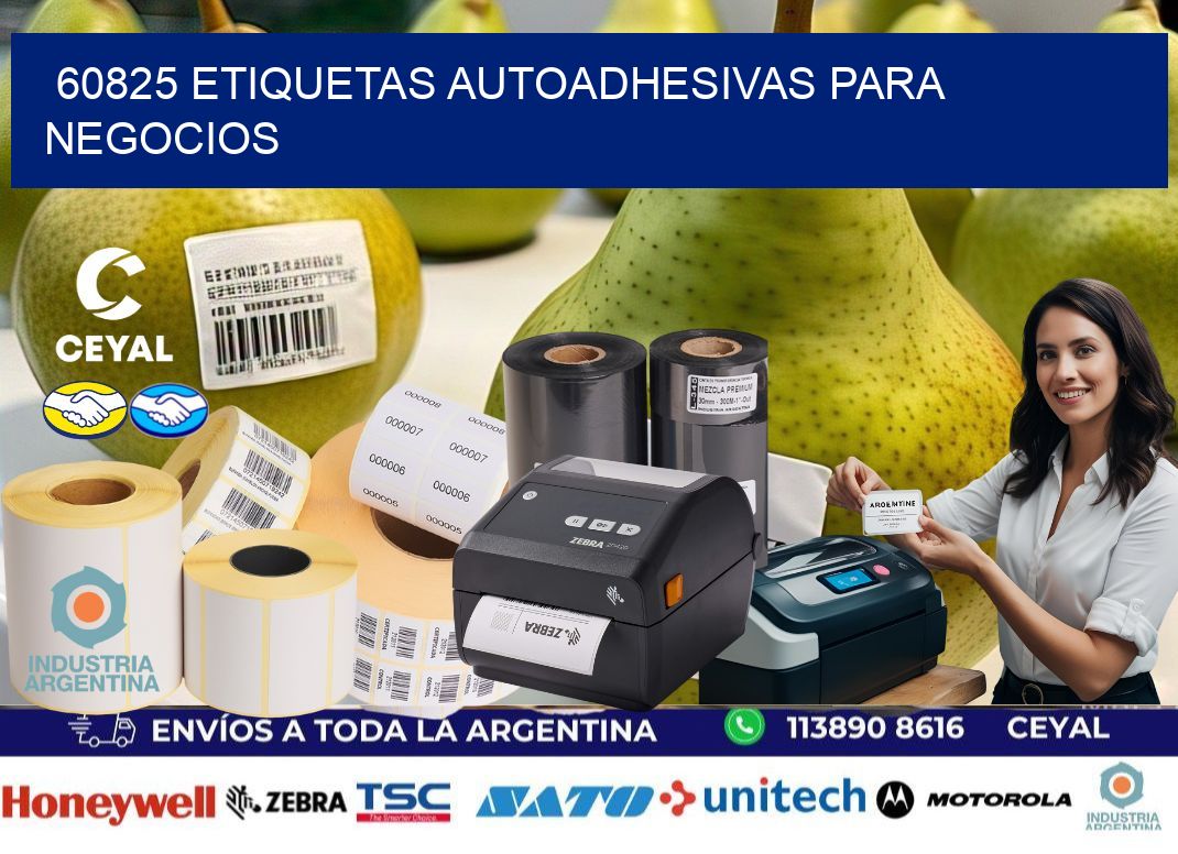 60825 etiquetas autoadhesivas para negocios