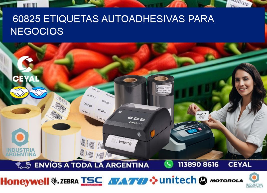 60825 etiquetas autoadhesivas para negocios