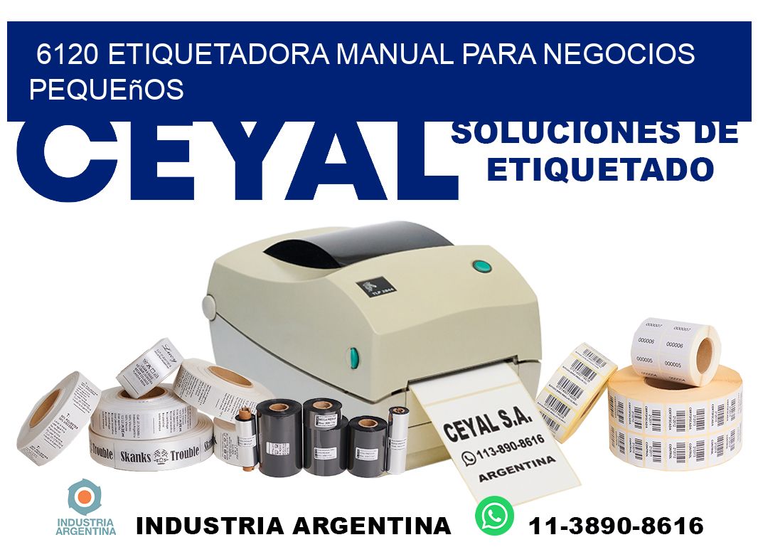 6120 etiquetadora manual para negocios pequeños