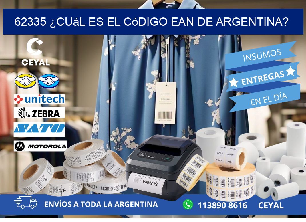 62335 ¿Cuál es el código EAN de Argentina?
