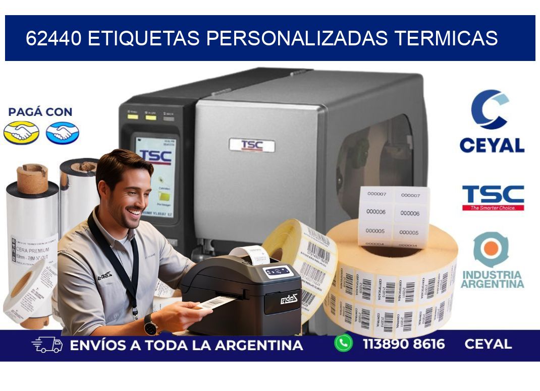 62440 Etiquetas personalizadas termicas