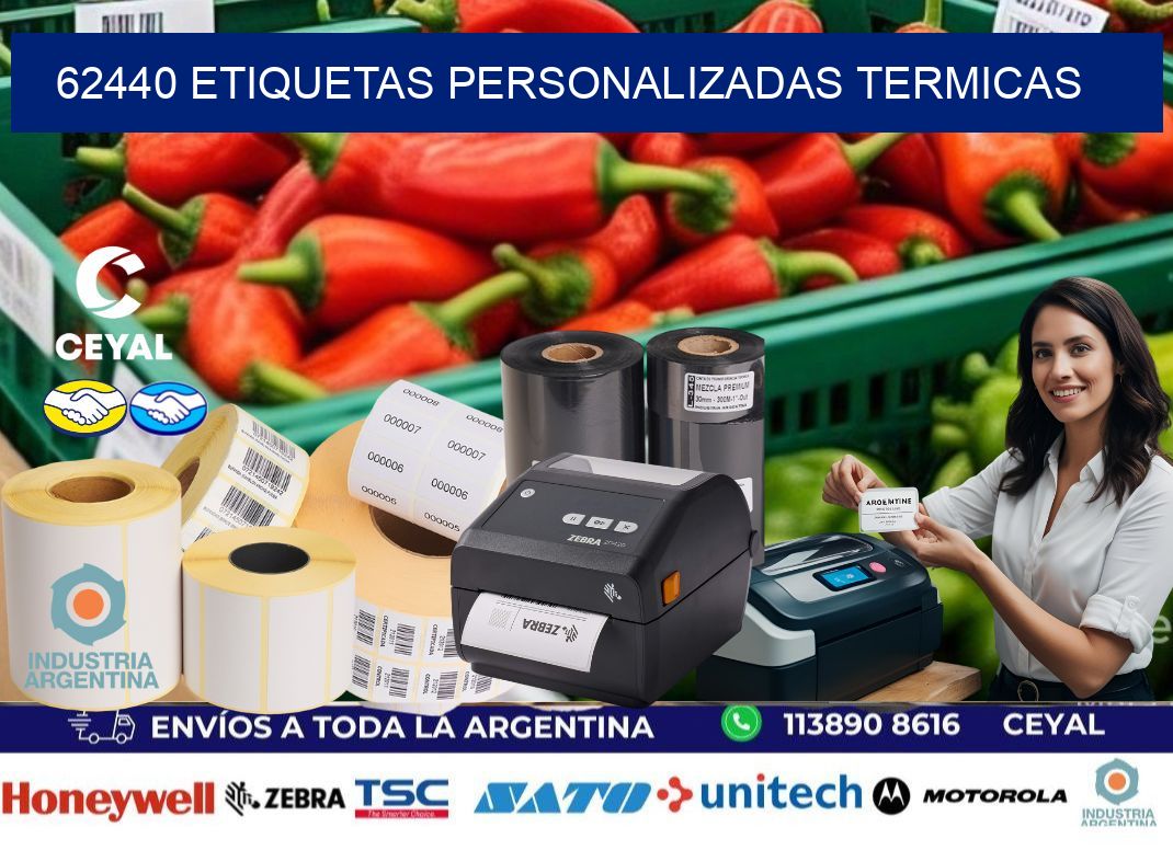 62440 Etiquetas personalizadas termicas