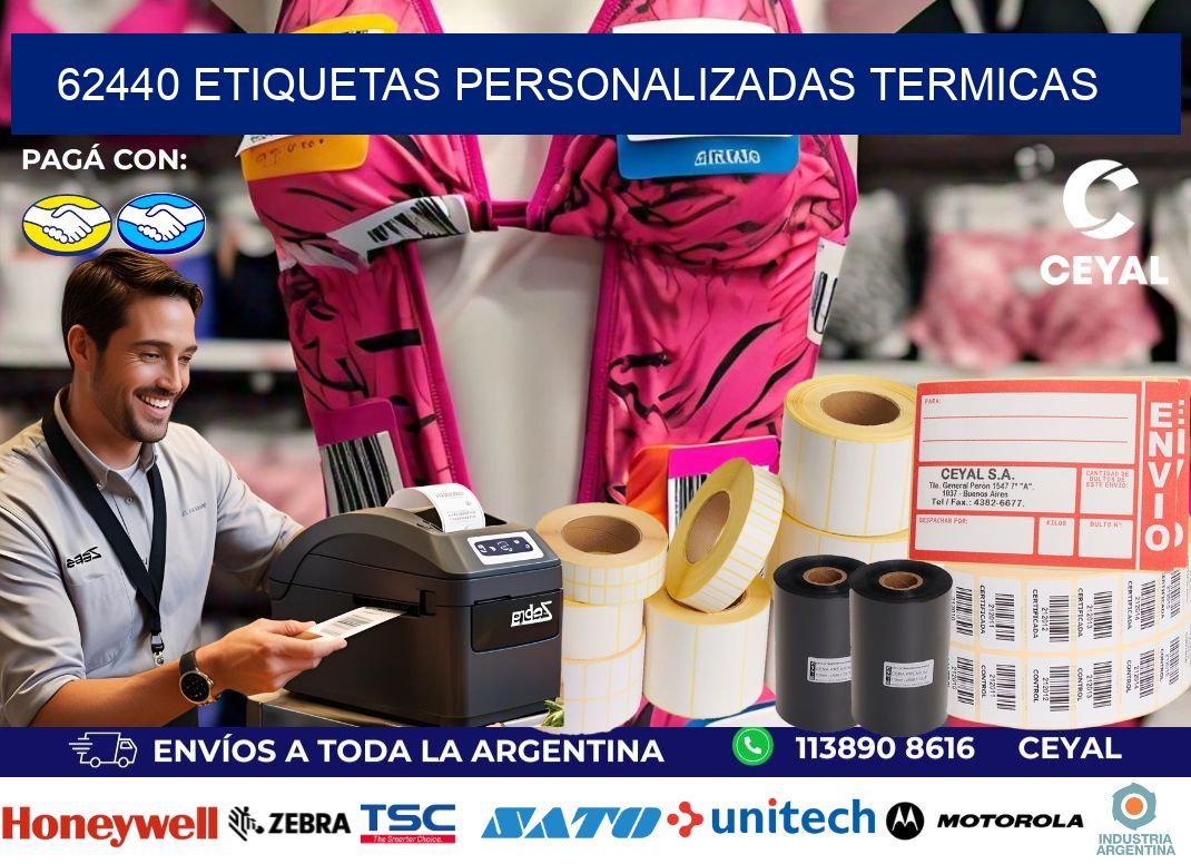 62440 Etiquetas personalizadas termicas