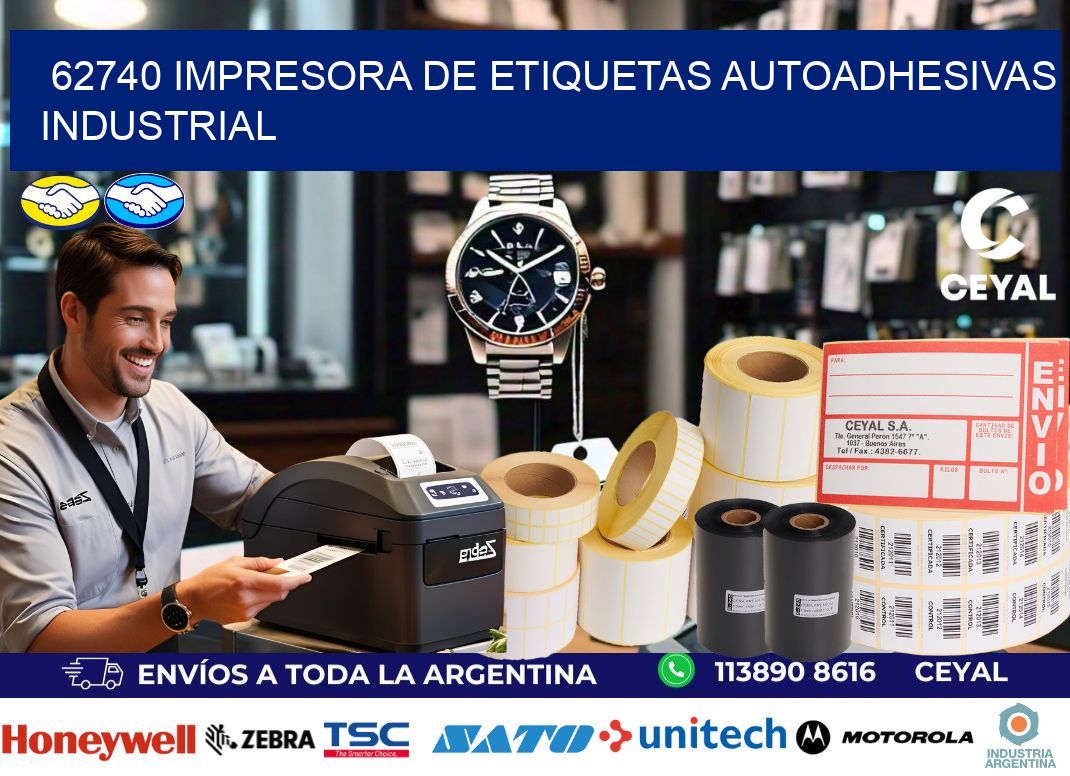 62740 Impresora de etiquetas autoadhesivas industrial